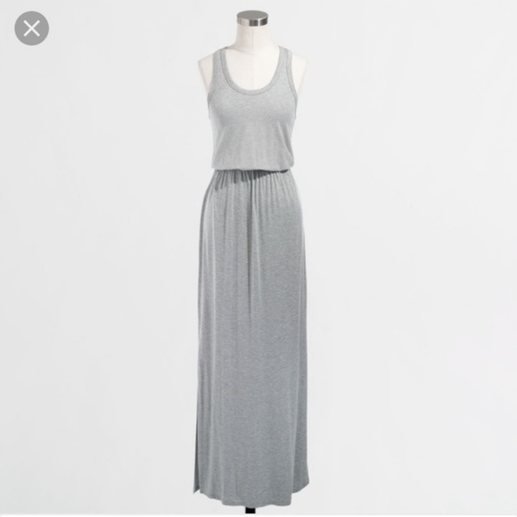 J. Crew Dresses & Skirts - J CREW Stretch Tank Maxi Dress Heathered Gray XS